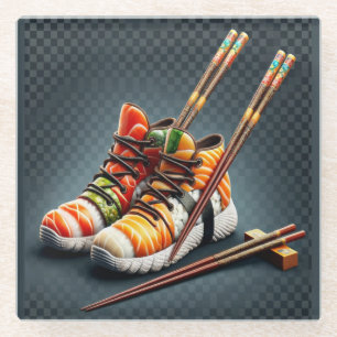 Shoeshi ME - Unique Sushi Sneaker Glass Coaster