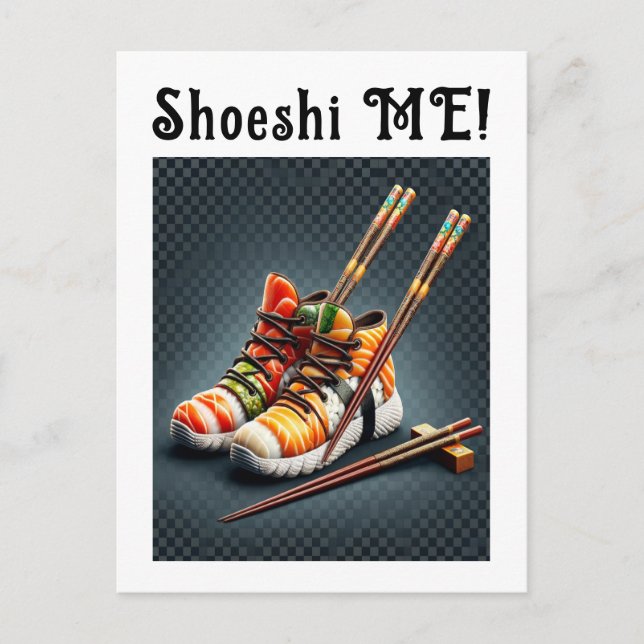 Shoeshi ME - Unique Sushi Sneaker Holiday Postcard (Front)