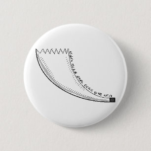Shofar 6 Cm Round Badge