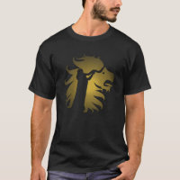 Shofar in the Lion of Judah in Gold