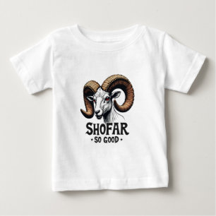 Shofar so good Jewish Goat Hanukkah Lovers Baby T-Shirt