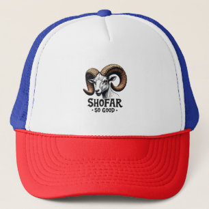 Shofar So Good Jewish Ram Hanukkah Trucker Hat