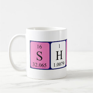 Shonna periodic table name mug
