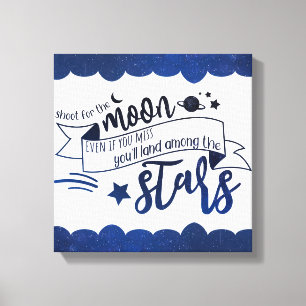 Shoot for the Moon Canvas Print