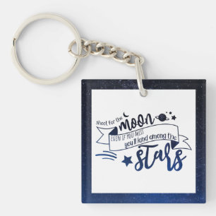 Shoot for the Moon Key Ring