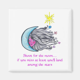 Shoot for the moon magnet