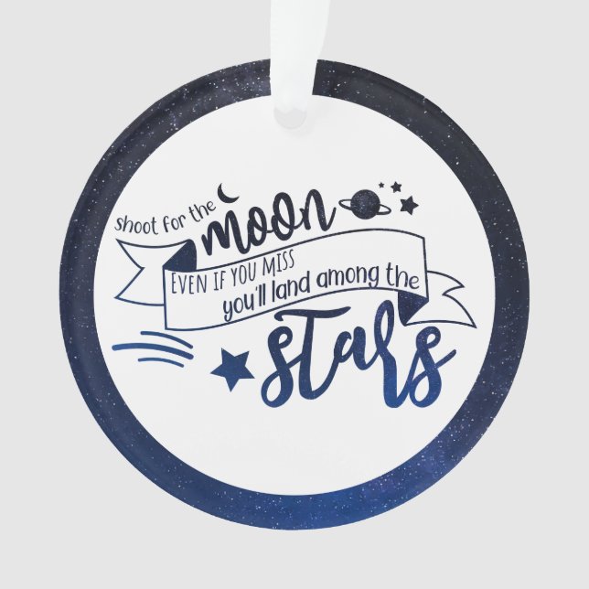 Shoot for the Moon Ornament (Front)