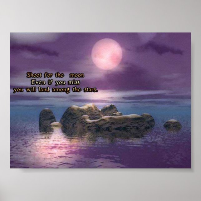 shoot for the moon poster (Front)