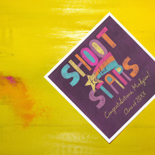 Shoot for the Stars Graduation Party Napkin
