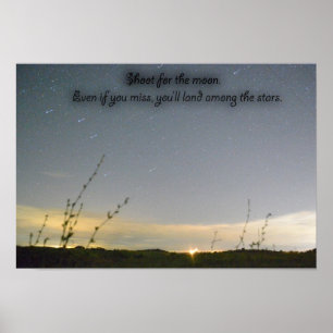 Shoot for the stars poster