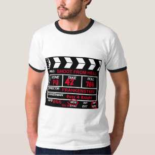Shoot From Hell Camera Slate T-shirt