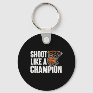 Shoot Like A Champion - Sketll Player Sketll Coach Key Ring