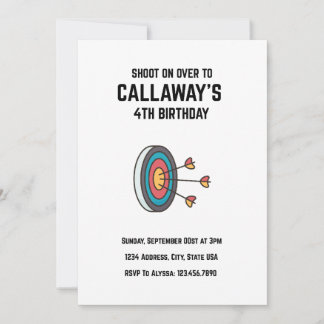 Shoot On Over To Birthday Invite