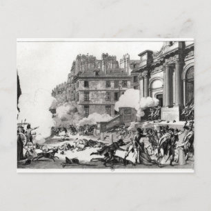 Shoot-out before St. Roch church in Paris Postcard