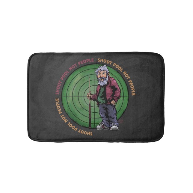 Shoot pool Not People Bath Mat (Front)