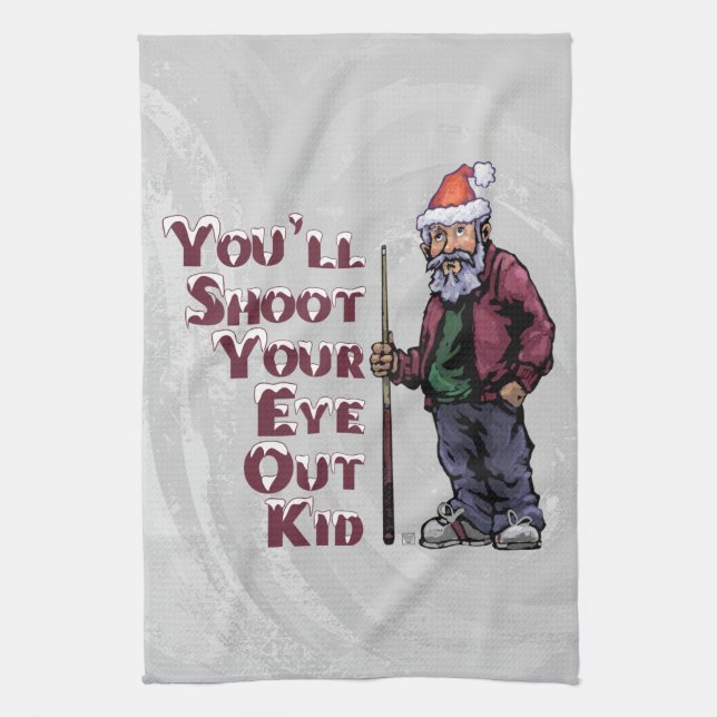 Shoot Your Eye Out Tea Towel (Vertical)