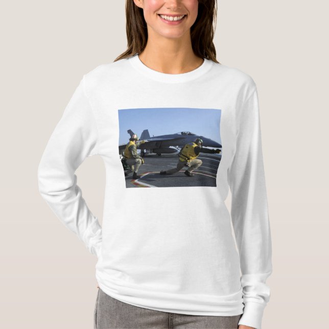 Shooters aboard the USS George HW Bush T-Shirt (Front)