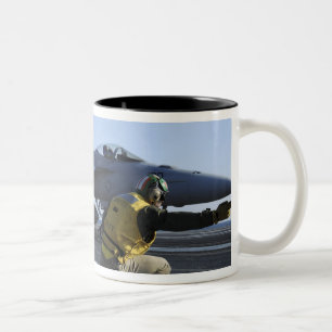 Shooters aboard the USS George HW Bush Two-Tone Coffee Mug
