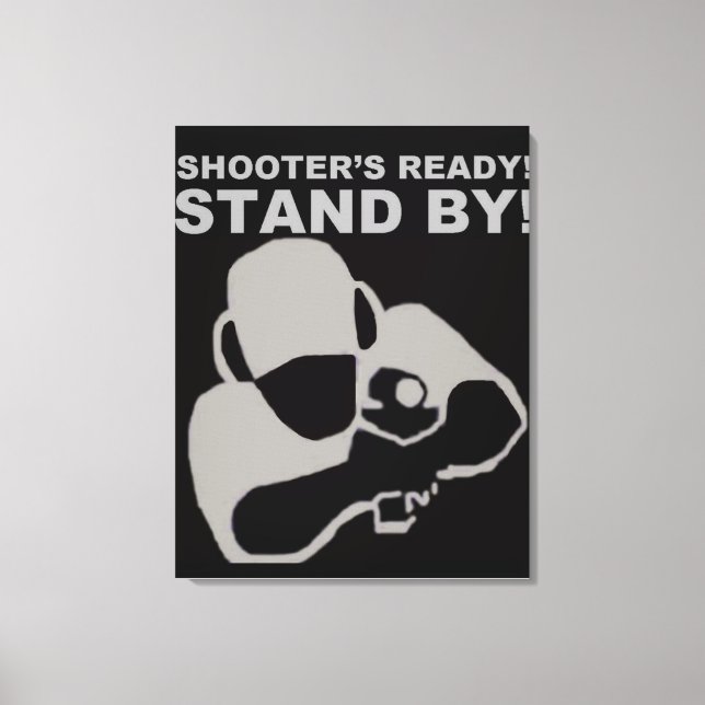 Shooter's Ready Canvas poster Print (Front)