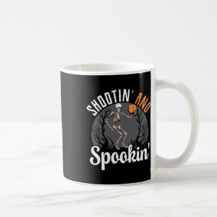 Shootin' And Spookin Skeleton Basketball Player Ha Coffee Mug