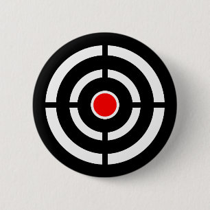 Shooting Archery Target 6 Cm Round Badge