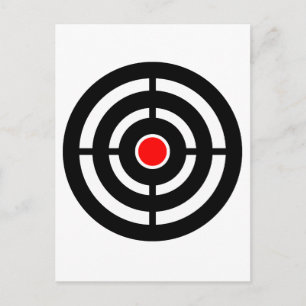 Shooting Archery Target Postcard