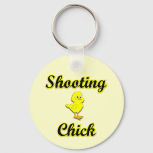Shooting Chick Key Ring