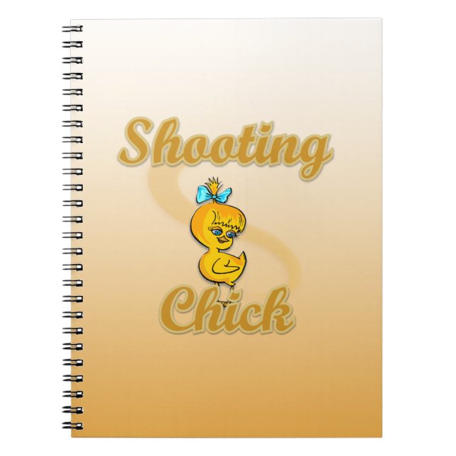 Shooting Chick Spiral Notebook (Front)