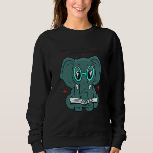 shooting elephants stop cute reading book sweatshirt