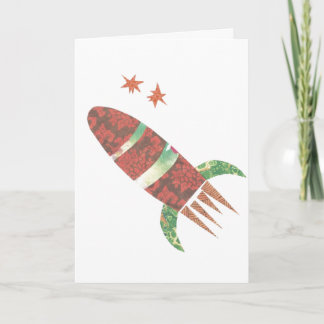 Shooting Rocket Custom Message Card