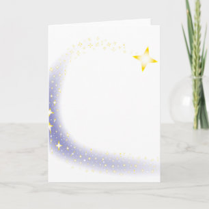 Shooting Star Background Holiday Card