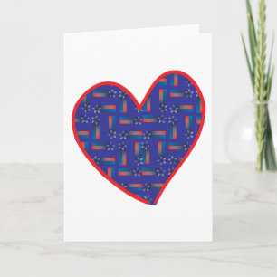 Shooting Star Heart Holiday Card