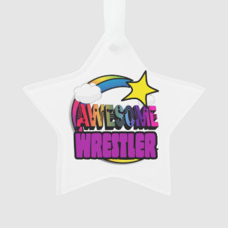 Shooting Star Rainbow Awesome Wrestler Ornament