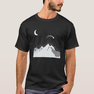 Shooting Star Sky Moon Night T-Shirt