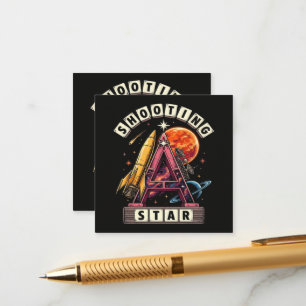 Shooting Star Space Enclosure Card