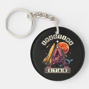 Shooting Star Space Key Ring