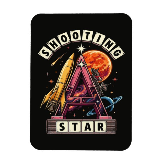 Shooting Star Space Magnet (Vertical)