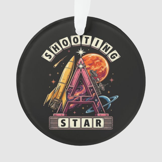 Shooting Star Space Ornament (Front)