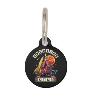 Shooting Star Space Pet Tag