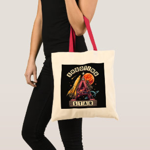 Shooting Star Space Tote Bag