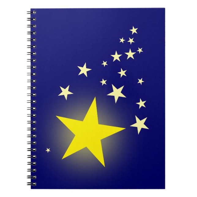 Shooting Star Spiral Notebook (Front)