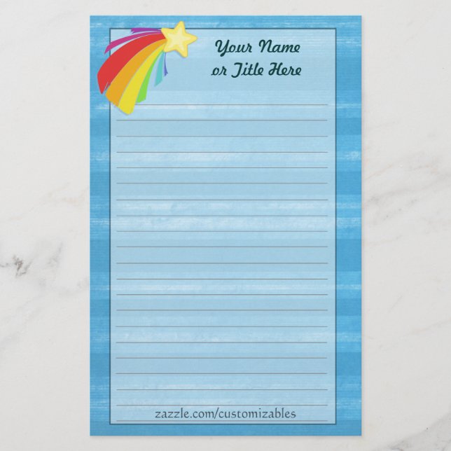 Shooting Star Stationery (Front)