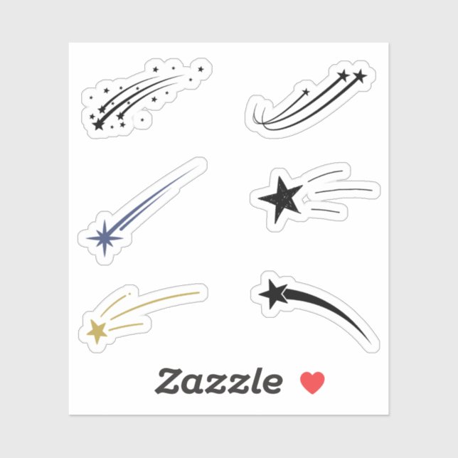 Shooting Star Stickers (Sheet)