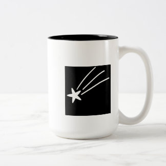 Shooting star Two-Tone coffee mug