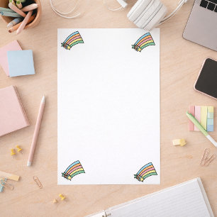 Shooting Stars and Rainbow Stationary Stationery