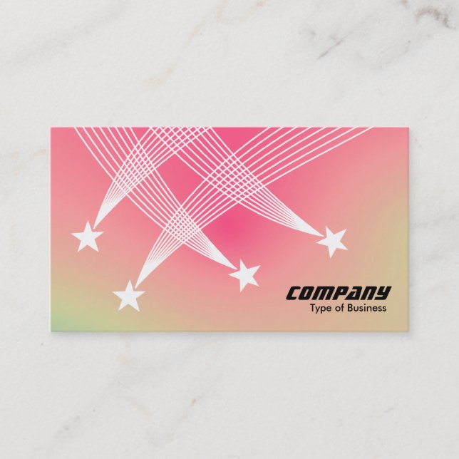 Shooting Stars - Soft Gradient Business Card (Front)