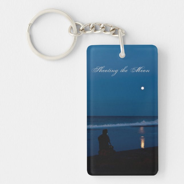 Shooting the Moon Photographer Keyfob Key Ring (Front)