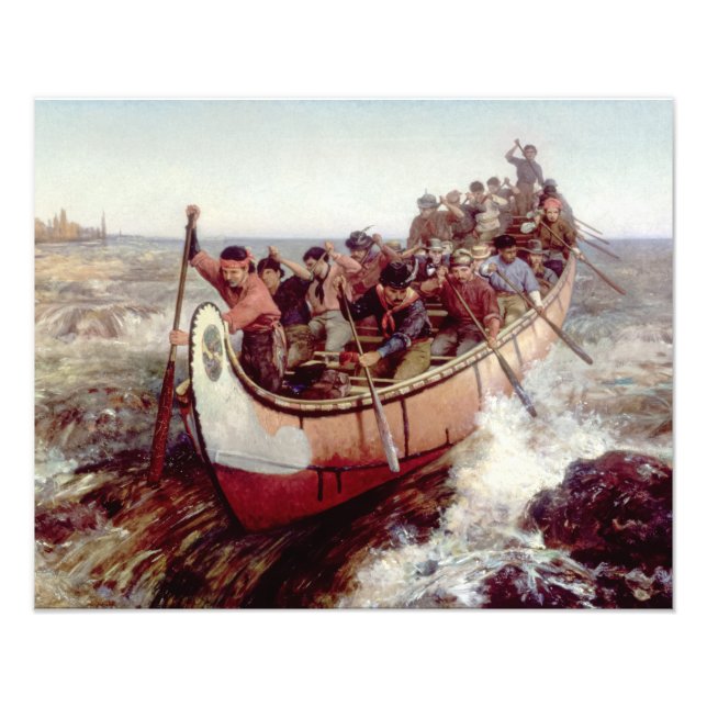 Shooting the Rapids by Frances Anne Hopkins Photo Print (Front)