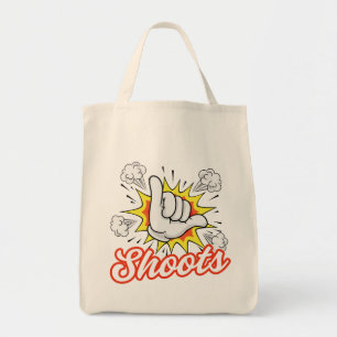 Shoots Comic Shaka Hawaii Hawaiian Pidgin Slang Tote Bag