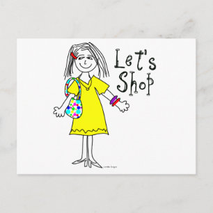 Shop-a-holic Postcard